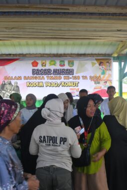 ‎“Pasar Murah TMMD Ke-128 Kodim 1430/Konut: Hadirkan Kepedulian Nyata, Ringankan Beban Masyarakat”